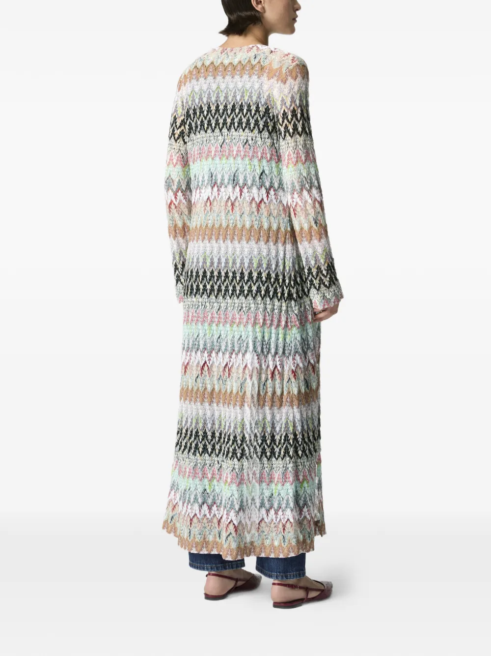 zigzag pattern coat