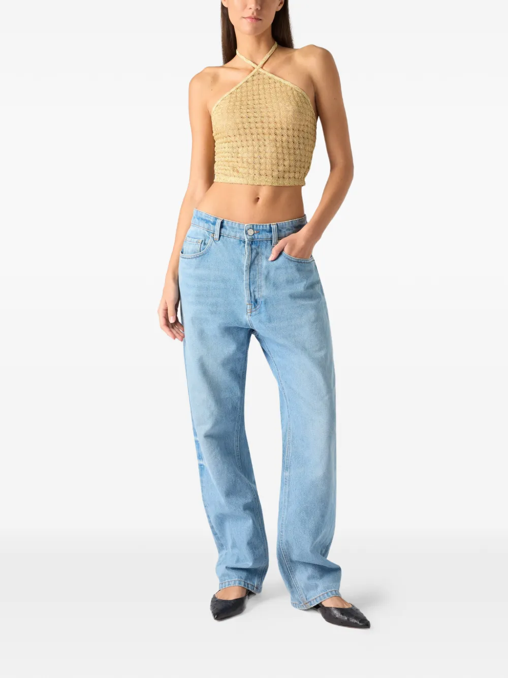  Missoni Crochet Halterneck Top - Neutrals 