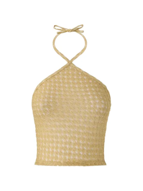 Missoni crochet halterneck top