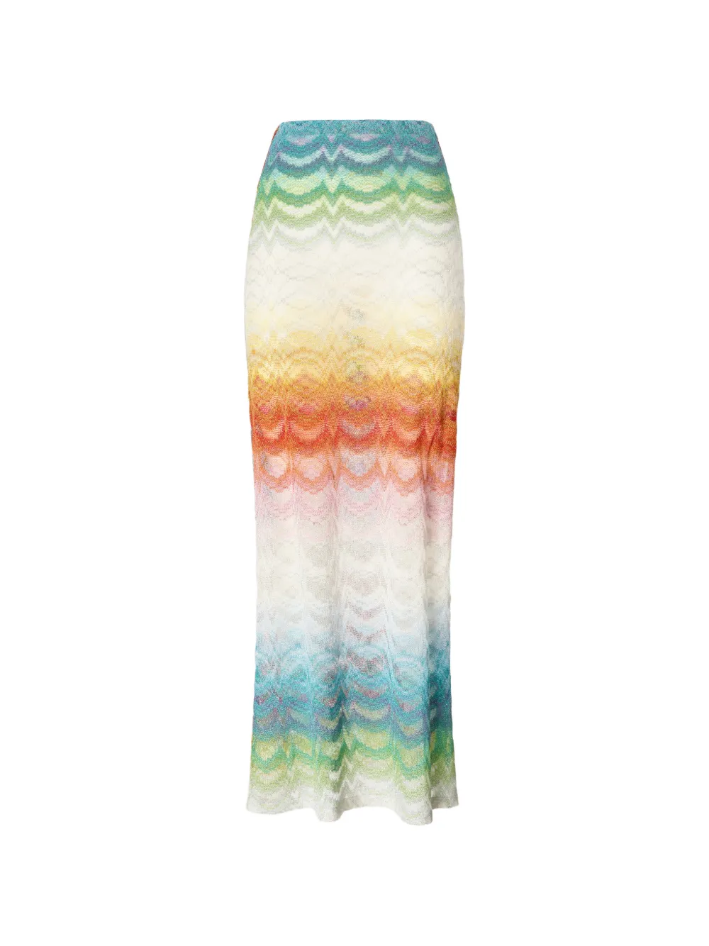 Missoni chevron-pattern beach skirt - Bianco