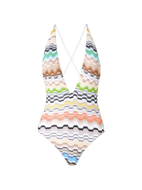 Missoni chevron-pattern swimsuit