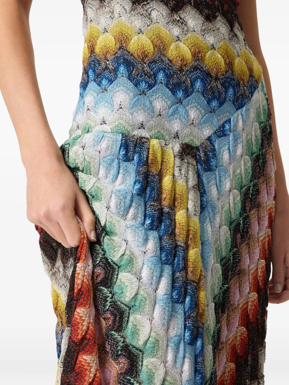 Missoni Mouwloze jurk Blauw