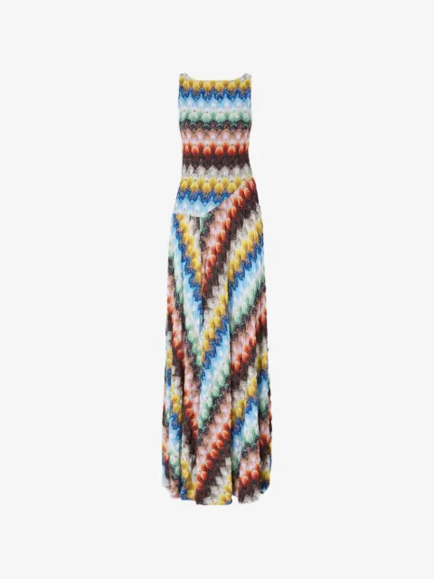Missoni Abito lungo smanicato con stampa
