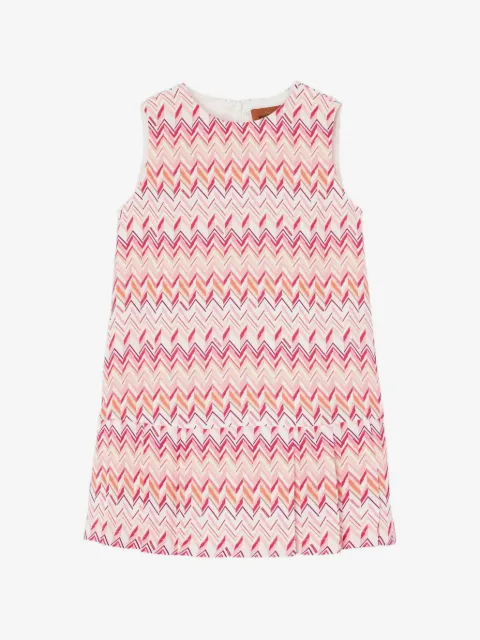 Missoni Kids vestido con estampado en zigzag