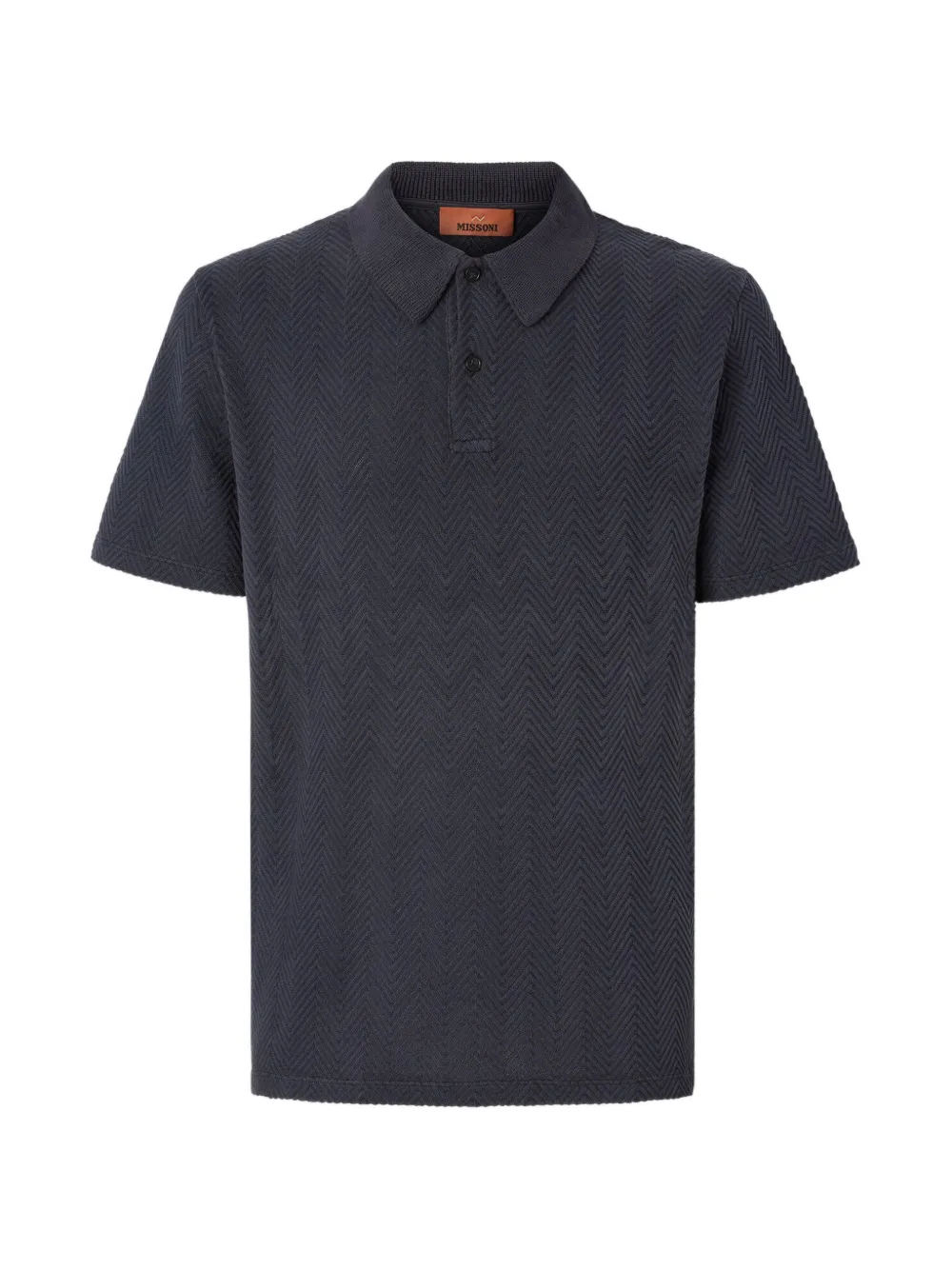 Missoni herringbone polo shirt - Blu