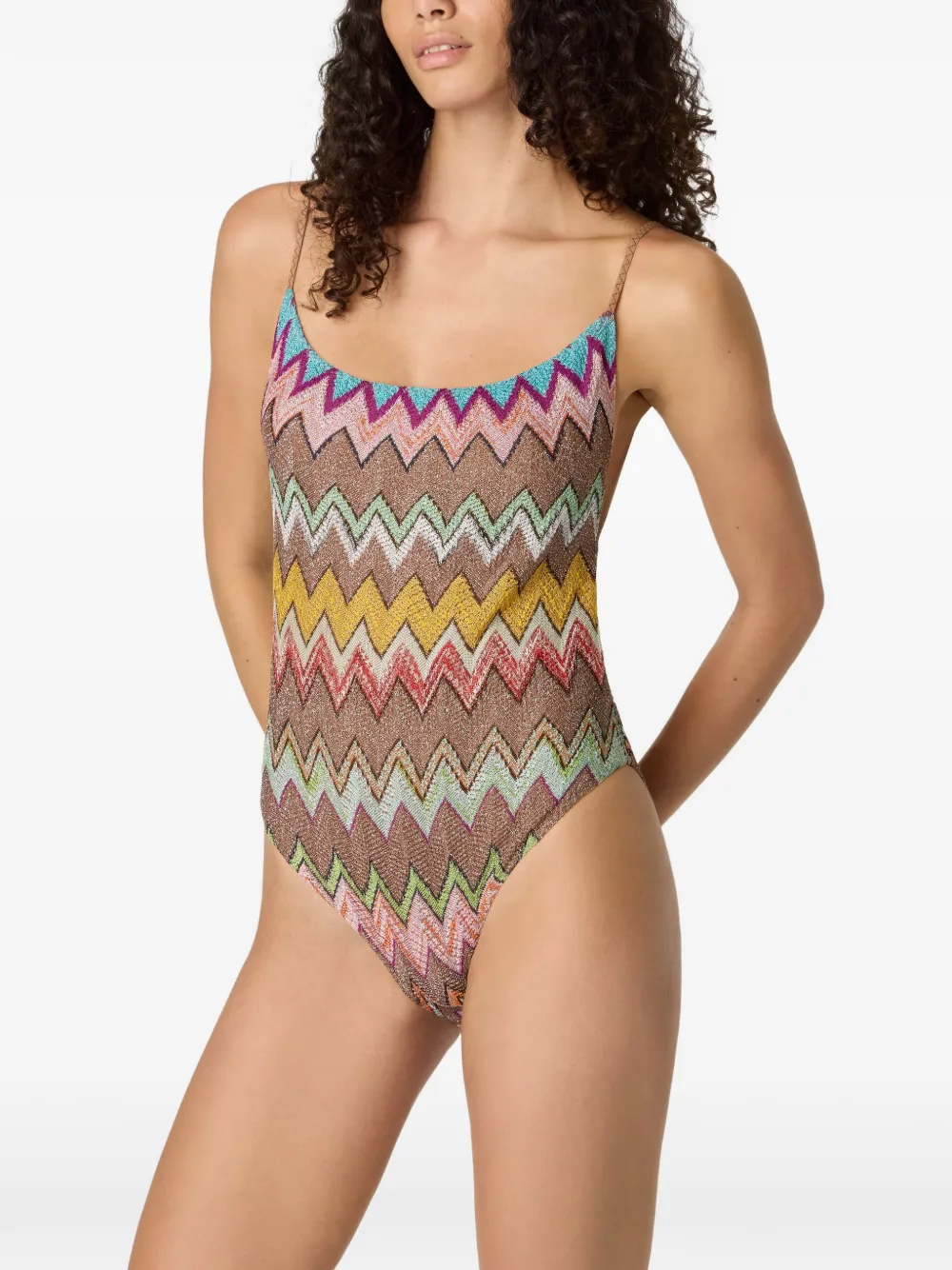  Missoni Zig-zag Swimsuit - Brown 