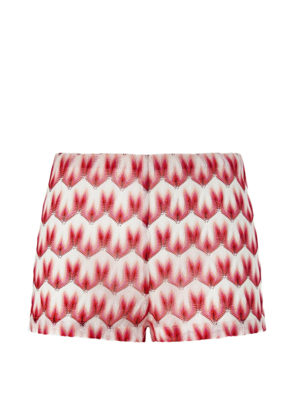 Missoni patterned beach shorts - Rosso