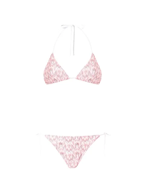 Missoni zigzag-knit triangle bikini