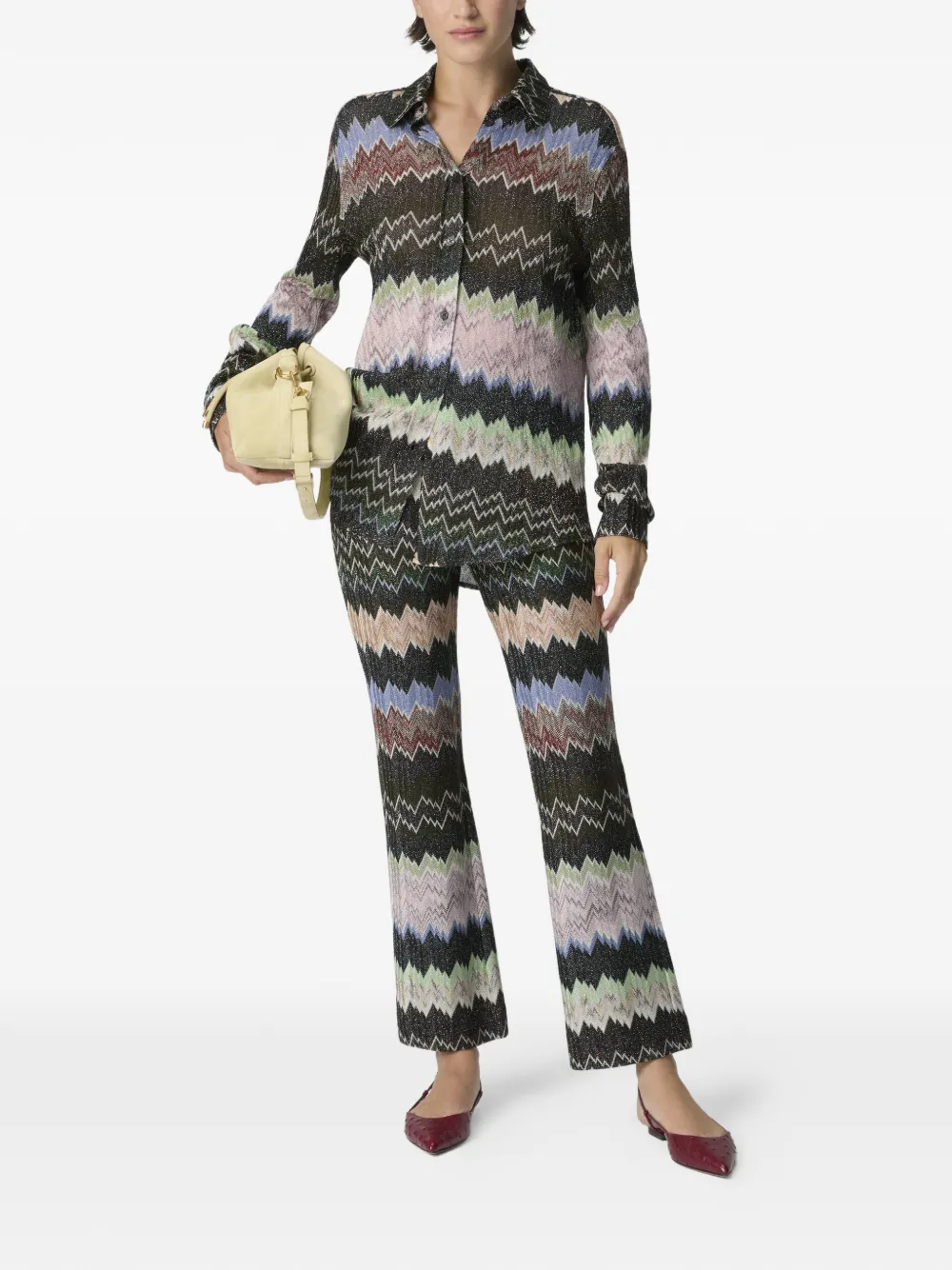  Missoni Snake-pattern Shirt - Brown 