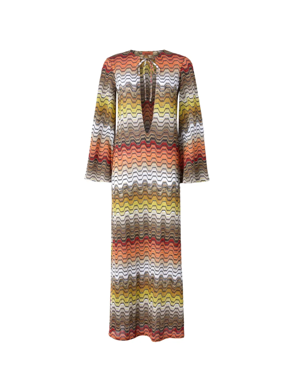 Missoni chevron-pattern maxi dress - Neutrals