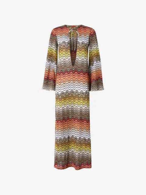 Missoni chevron-pattern maxi dress