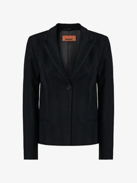 Missoni blazer con motivo en zigzag