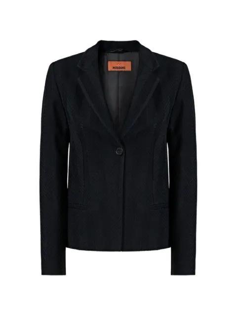 Missoni single-breasted Zigzag cotton blazer