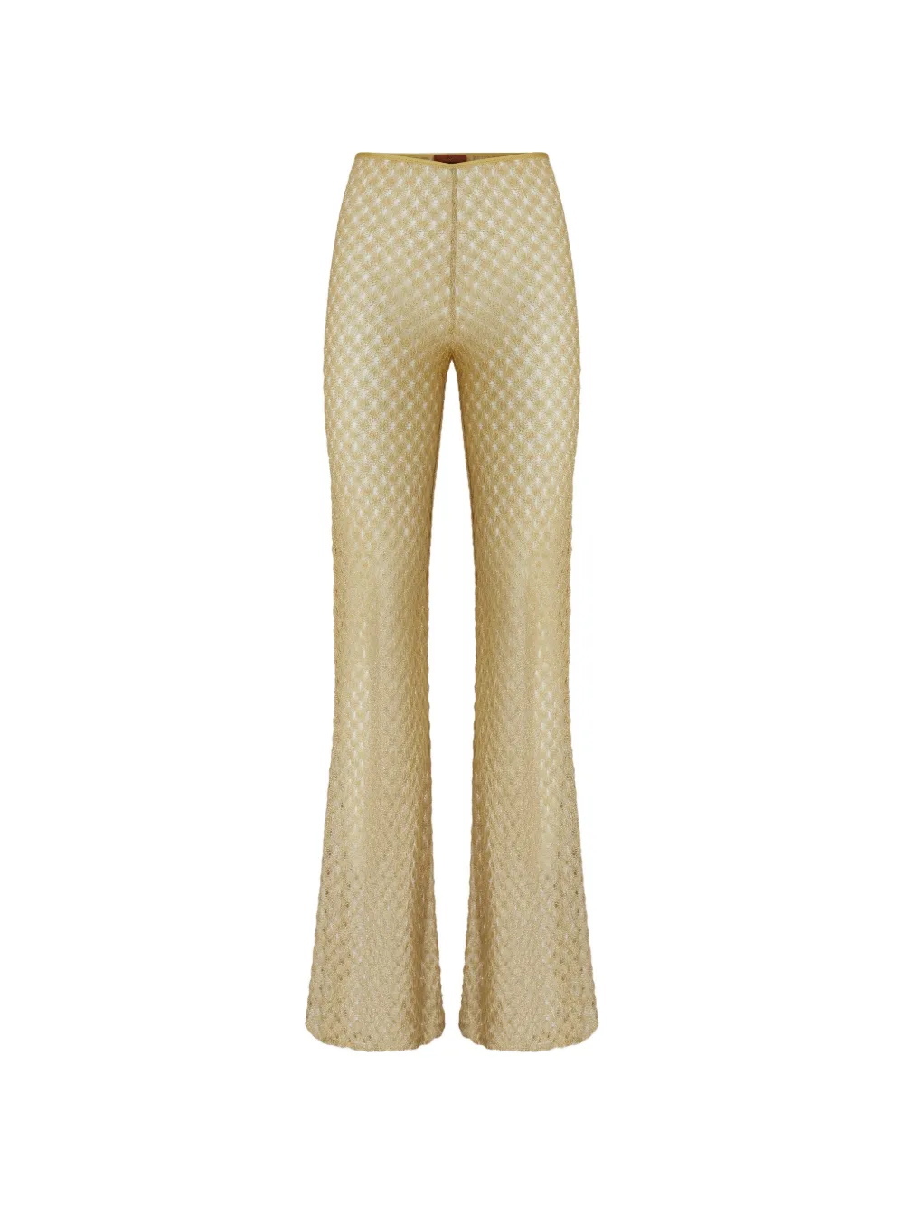 Missoni pattern knitted beach pants - Oro