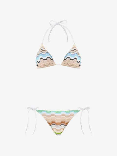 Missoni bikini in pure viscose with greek motif