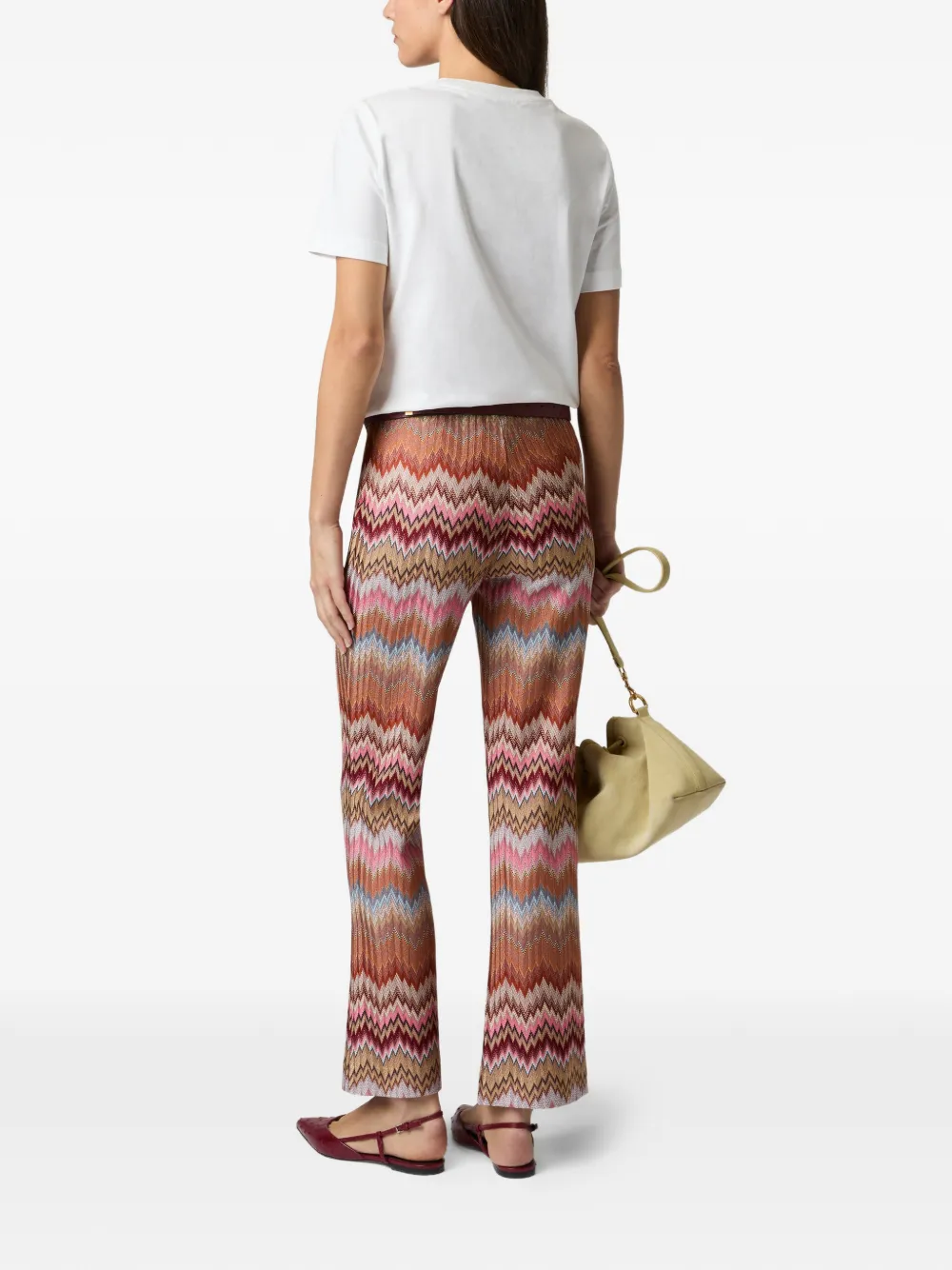 Missoni T-shirt met print en korte mouwen Wit