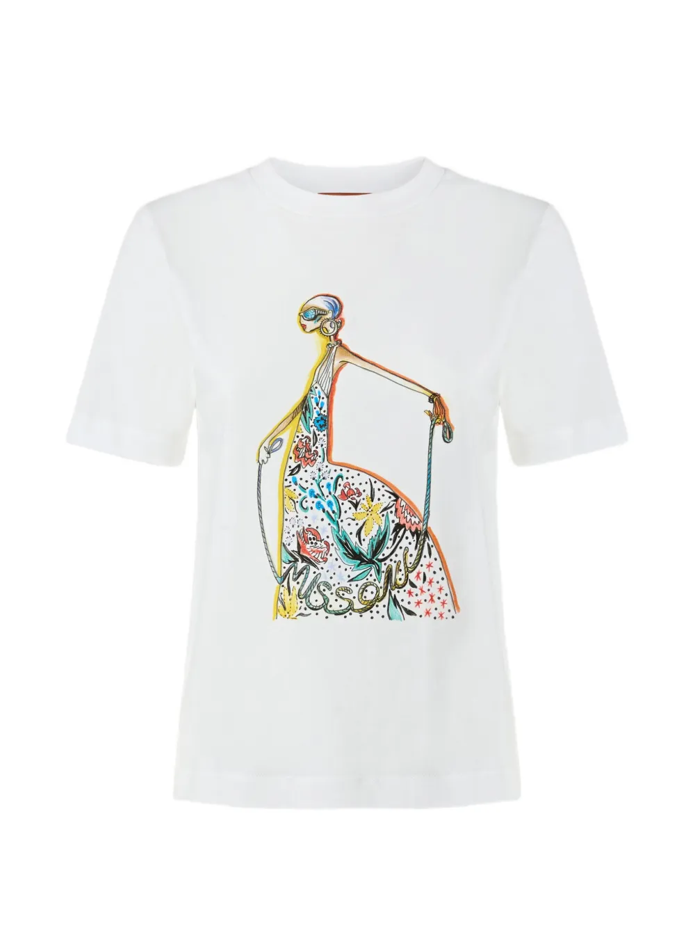 Missoni print short-sleeve T-shirt - Bianco