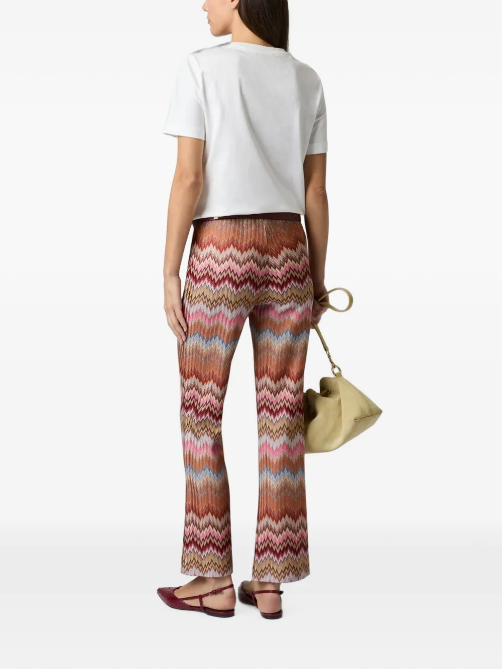 Missoni T-shirt met print en korte mouwen Wit