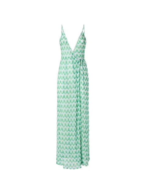 Missoni V-neck floral-pattern beach dress