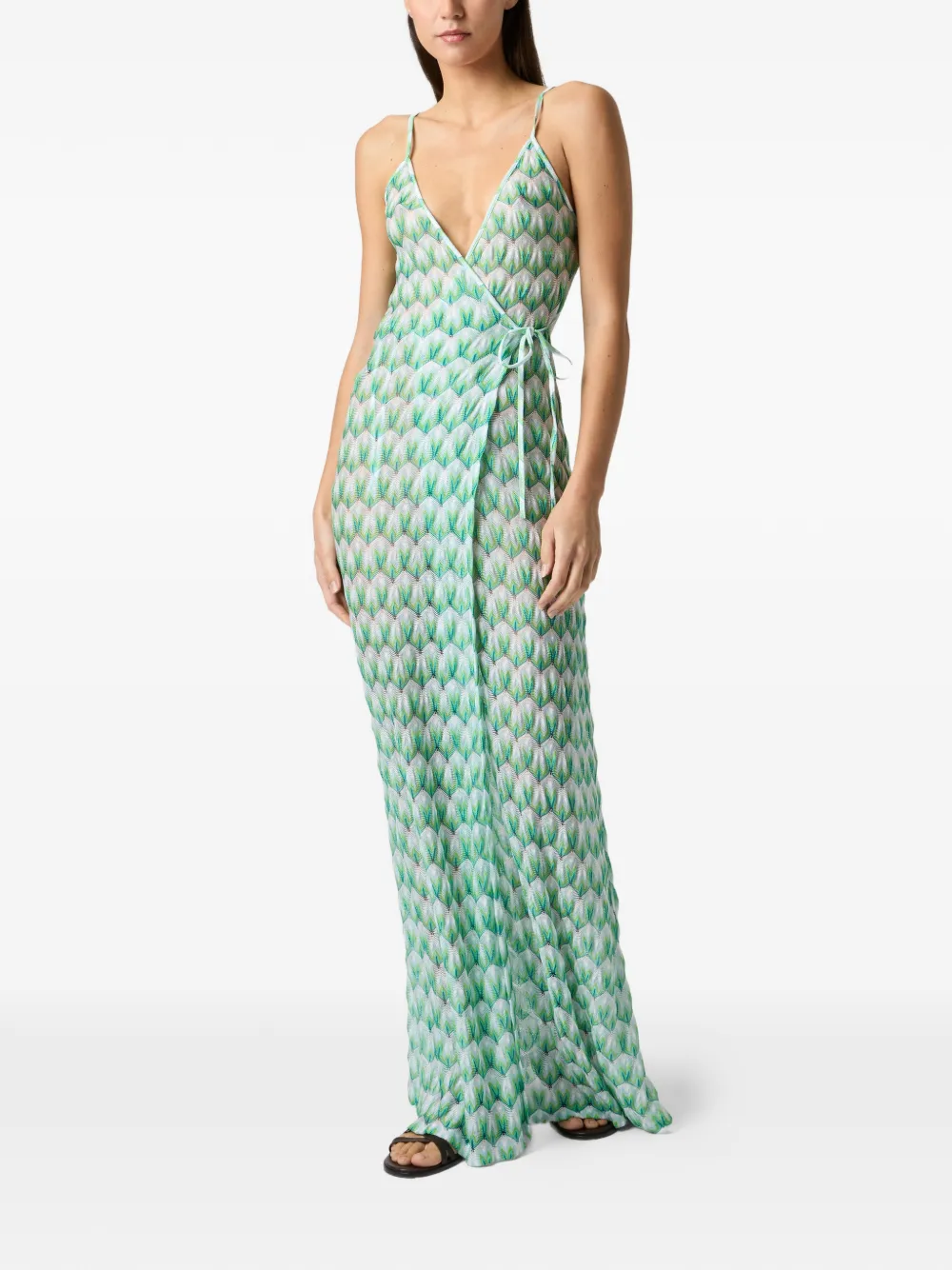 Missoni Maxi-tuniek van viscose met bloemen-patroon Wit