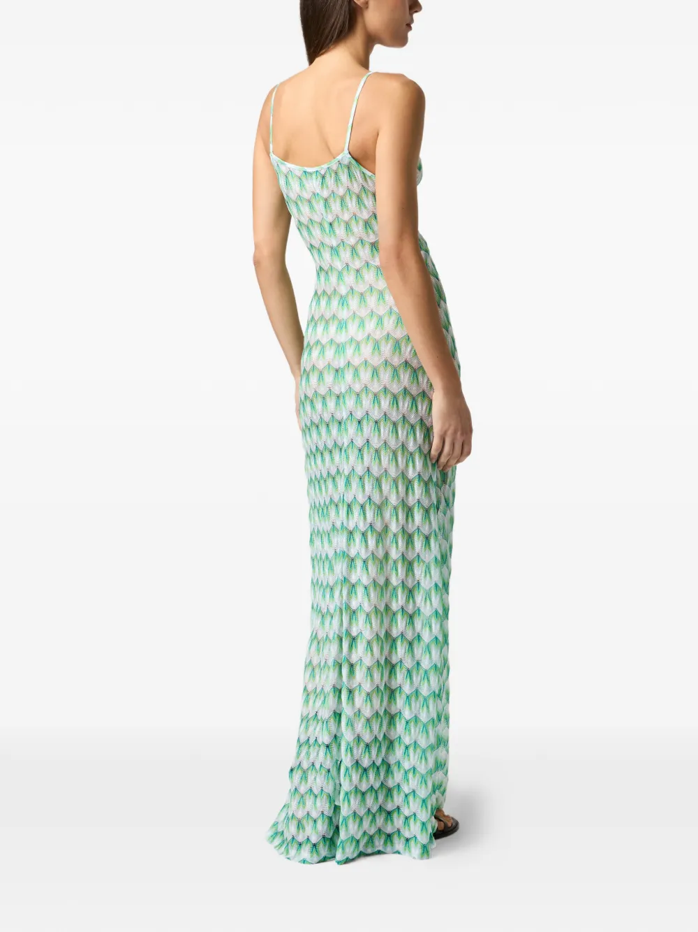 Missoni Maxi-tuniek van viscose met bloemen-patroon Wit