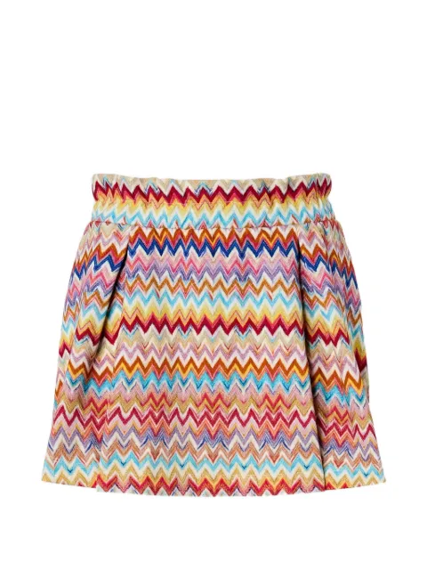 Missoni Kids falda midi con diseño plisado
