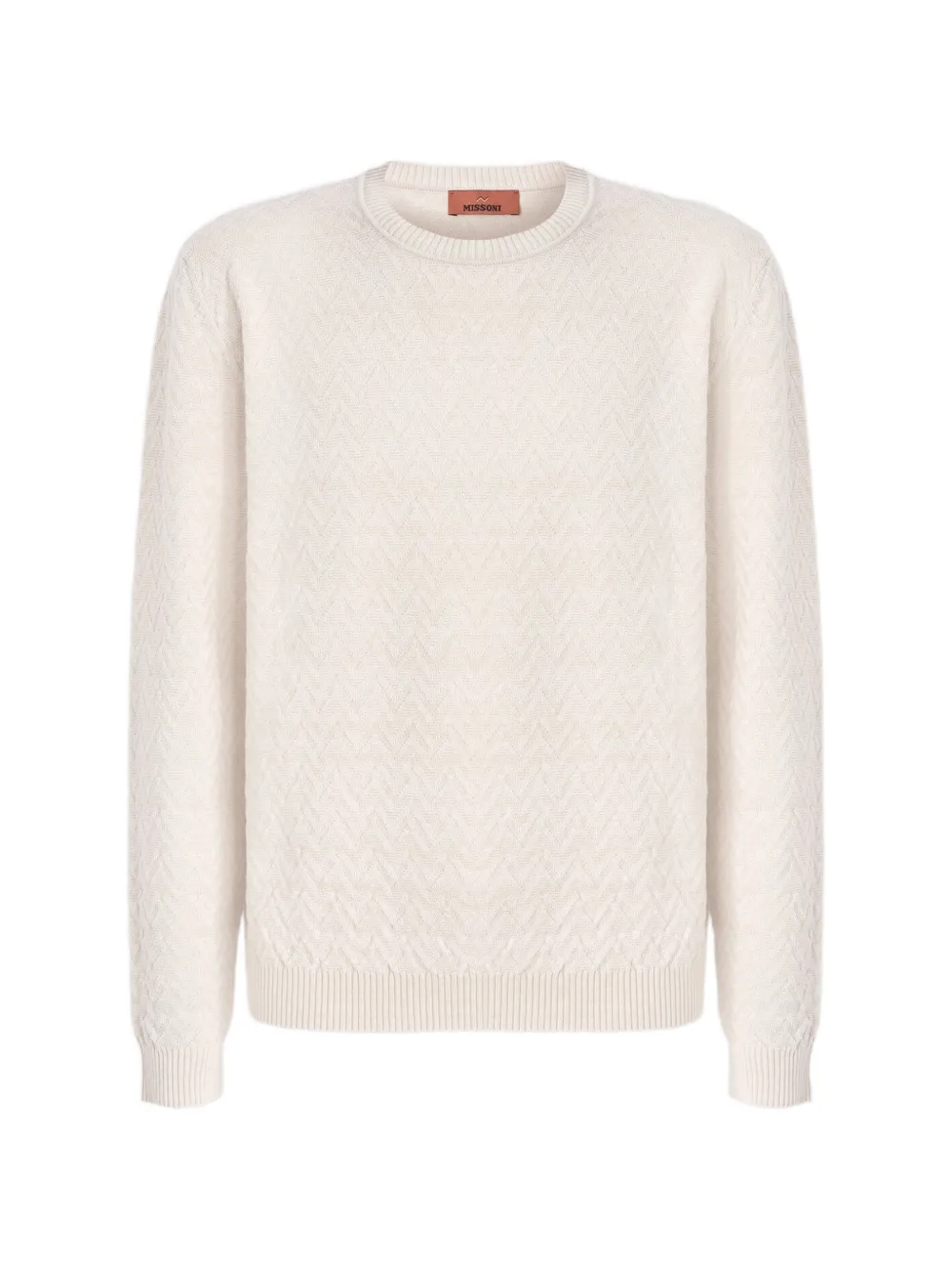 Missoni textured crew-neck sweater - Toni neutri