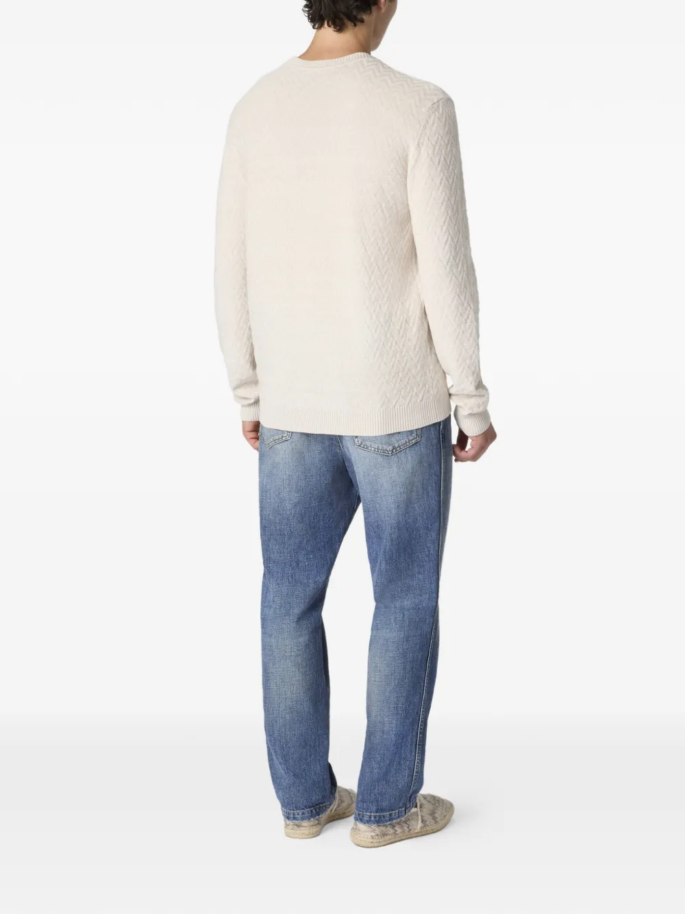  Missoni Textured Crew-neck Sweater - Neutrals 