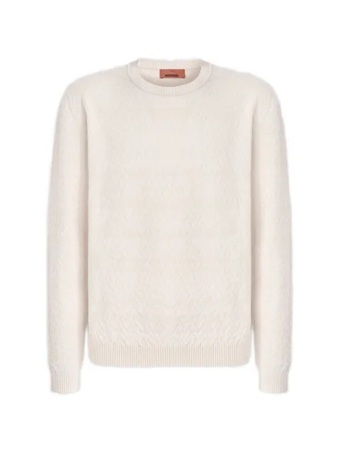Missoni sudadera texturizado con cuello redondo