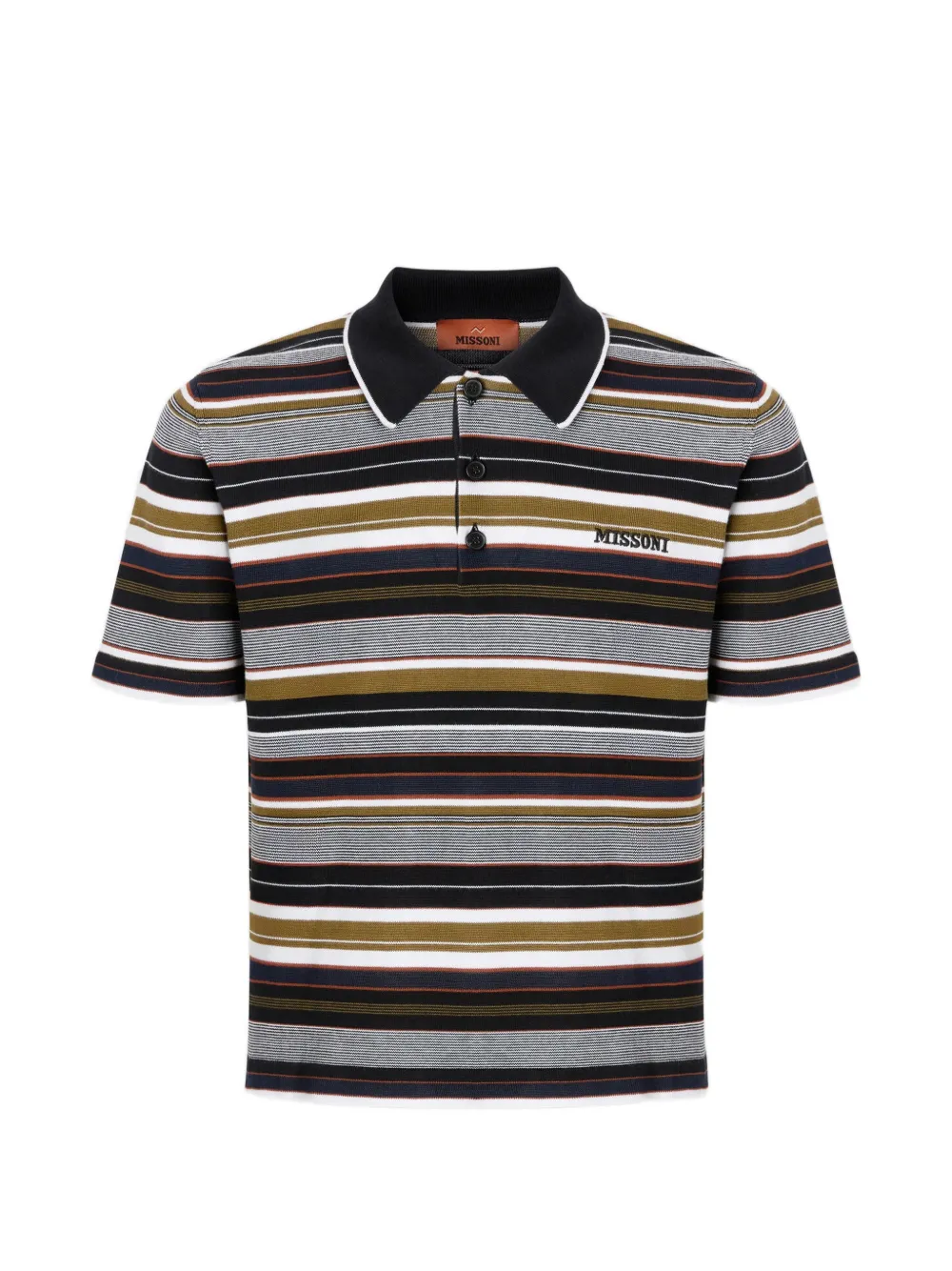 Missoni Polo con logo ricamato - Grigio