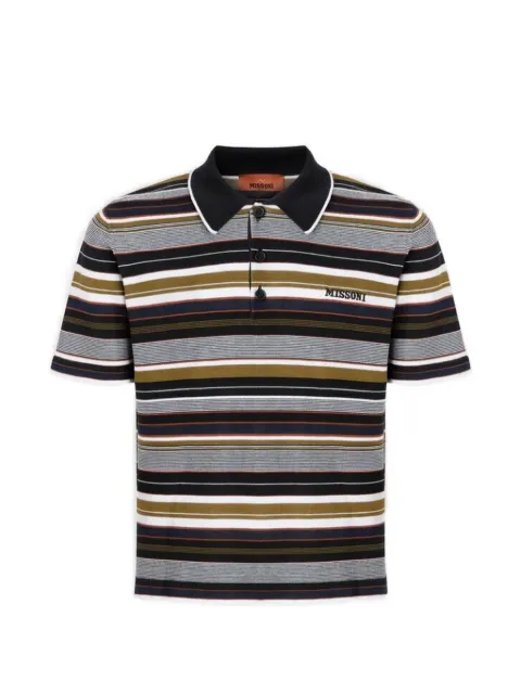 Missoni polo med broderet logo