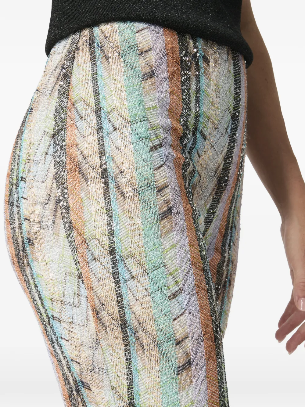 Missoni Broek verfraaid met pailletten Beige
