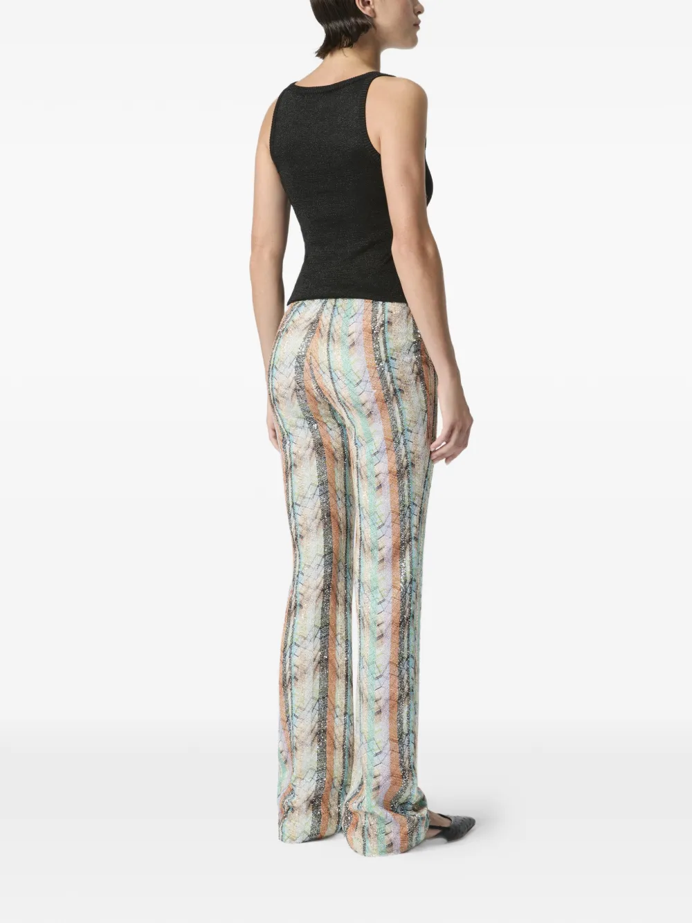  Missoni Sequin-embellishment Trousers - Neutrals 