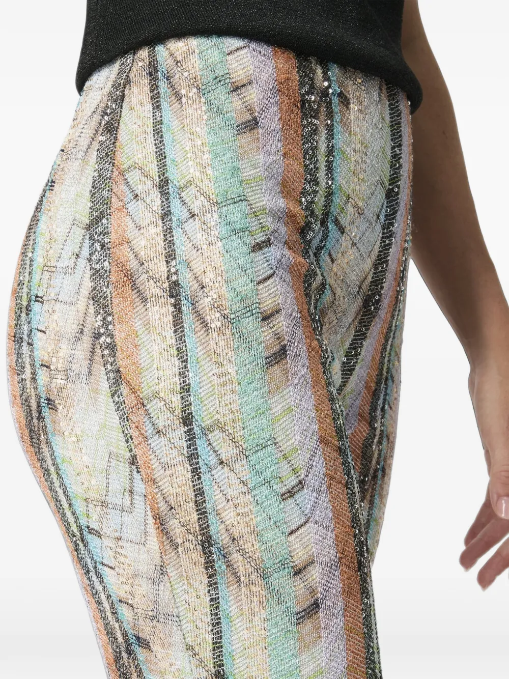 Missoni Broek verfraaid met pailletten Beige