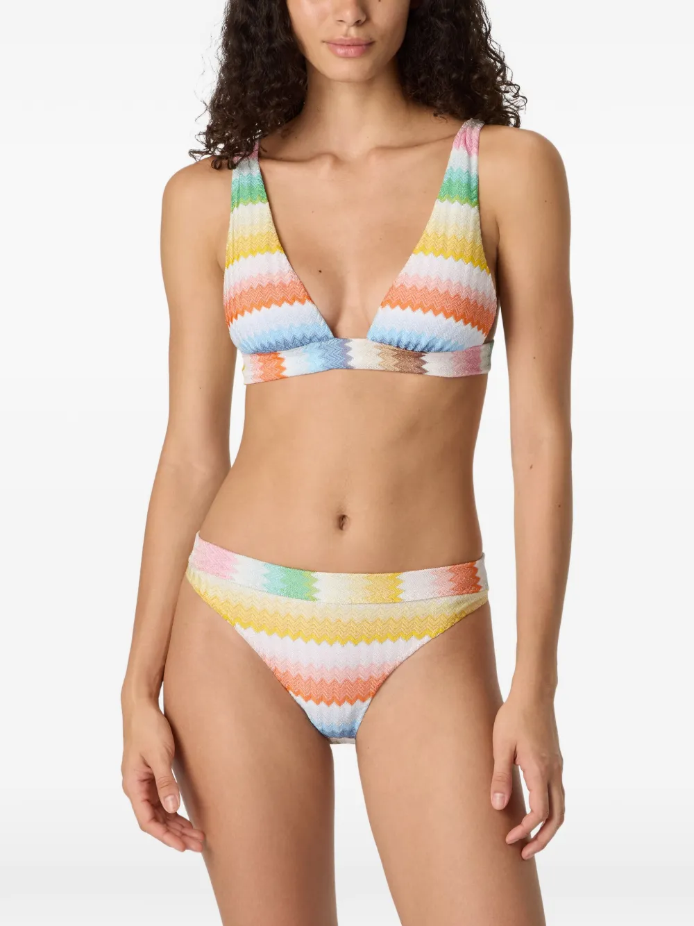  Missoni Zigzag-pattern Bikini - Yellow 