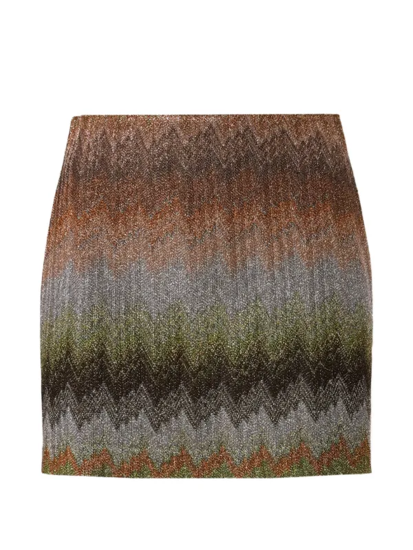Missoni Zigzag Mini Skirt | Brown | FARFETCH