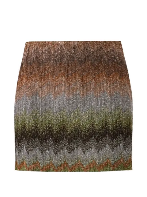 Missoni falda corta con motivo en zigzag