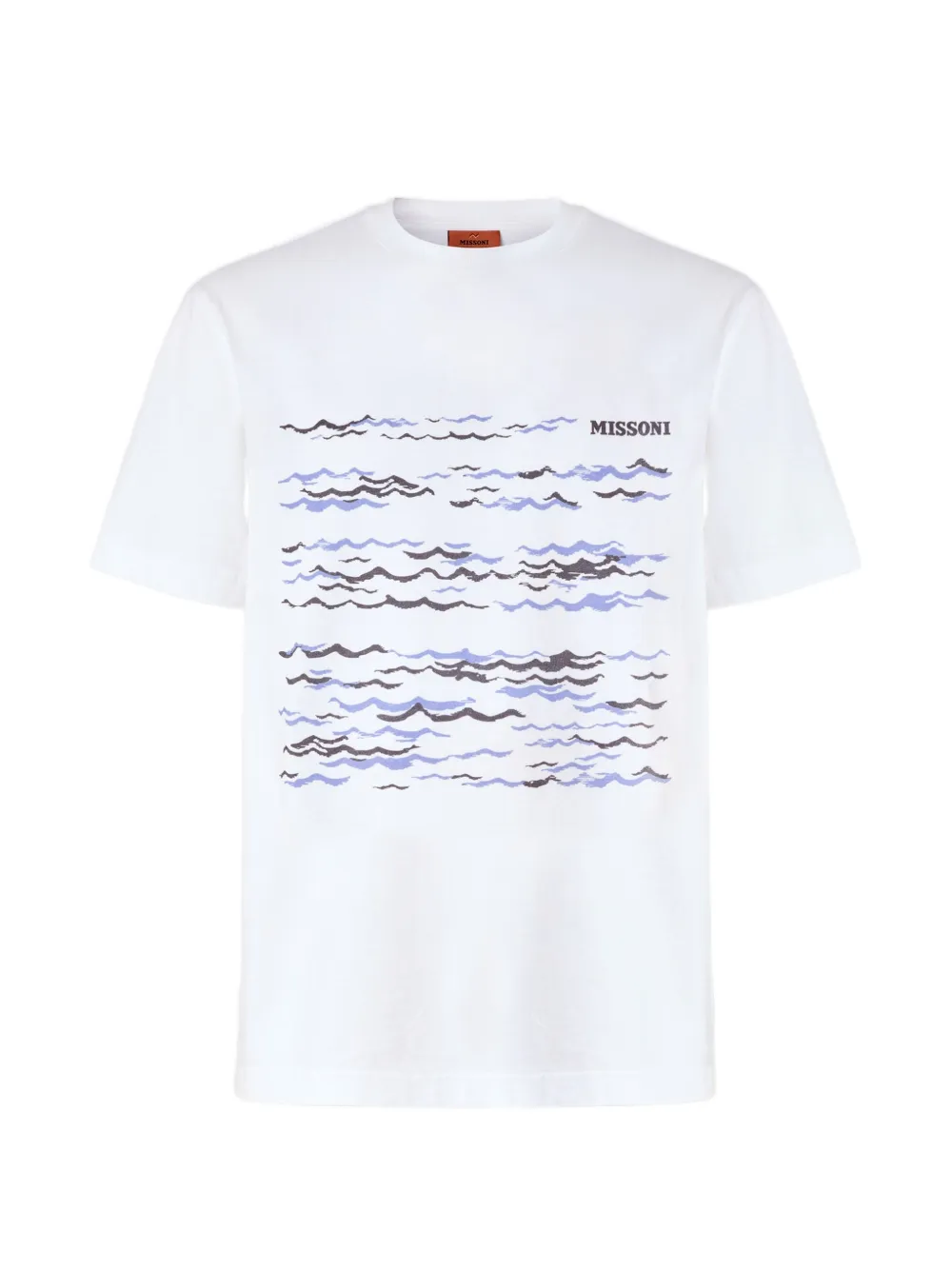 Missoni wave-print T-shirt - Bianco