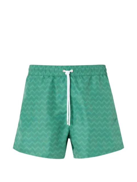 Missoni zigzag-pattern drawstring-fastening swim shorts