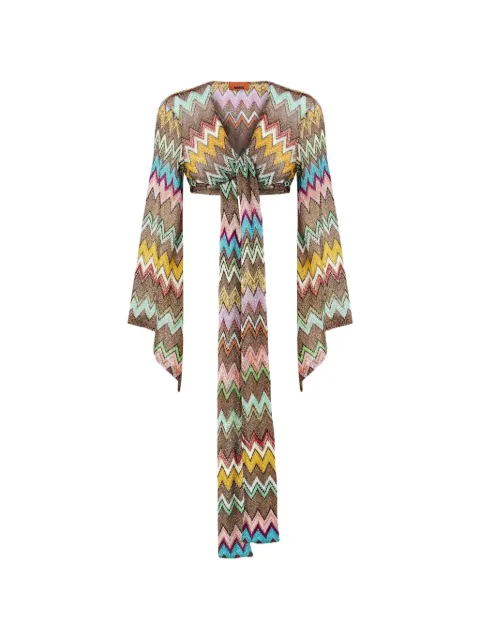 Missoni long-sleeve zigzag top