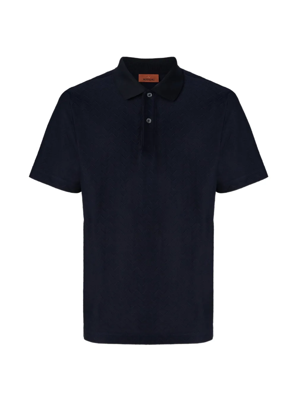 Missoni chevron polo shirt - Blu