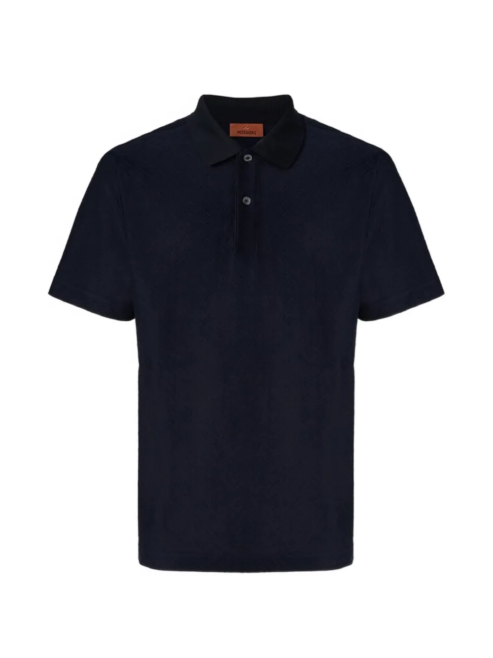 Missoni Poloshirt met zigzag-patroon Blauw