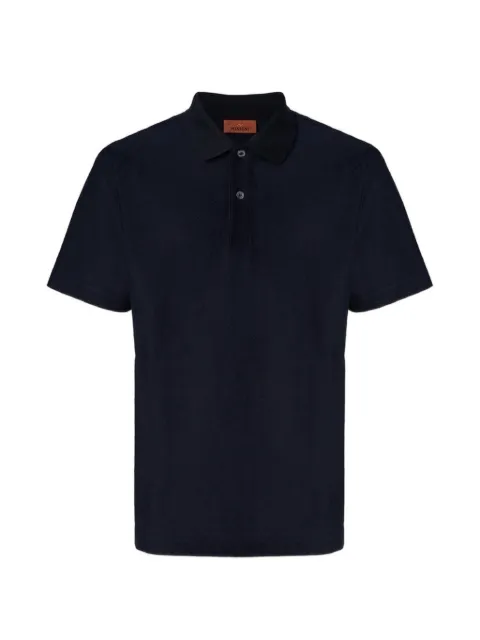 Missoni jacquard cotton polo shirt with tone-on-tone zigzag design