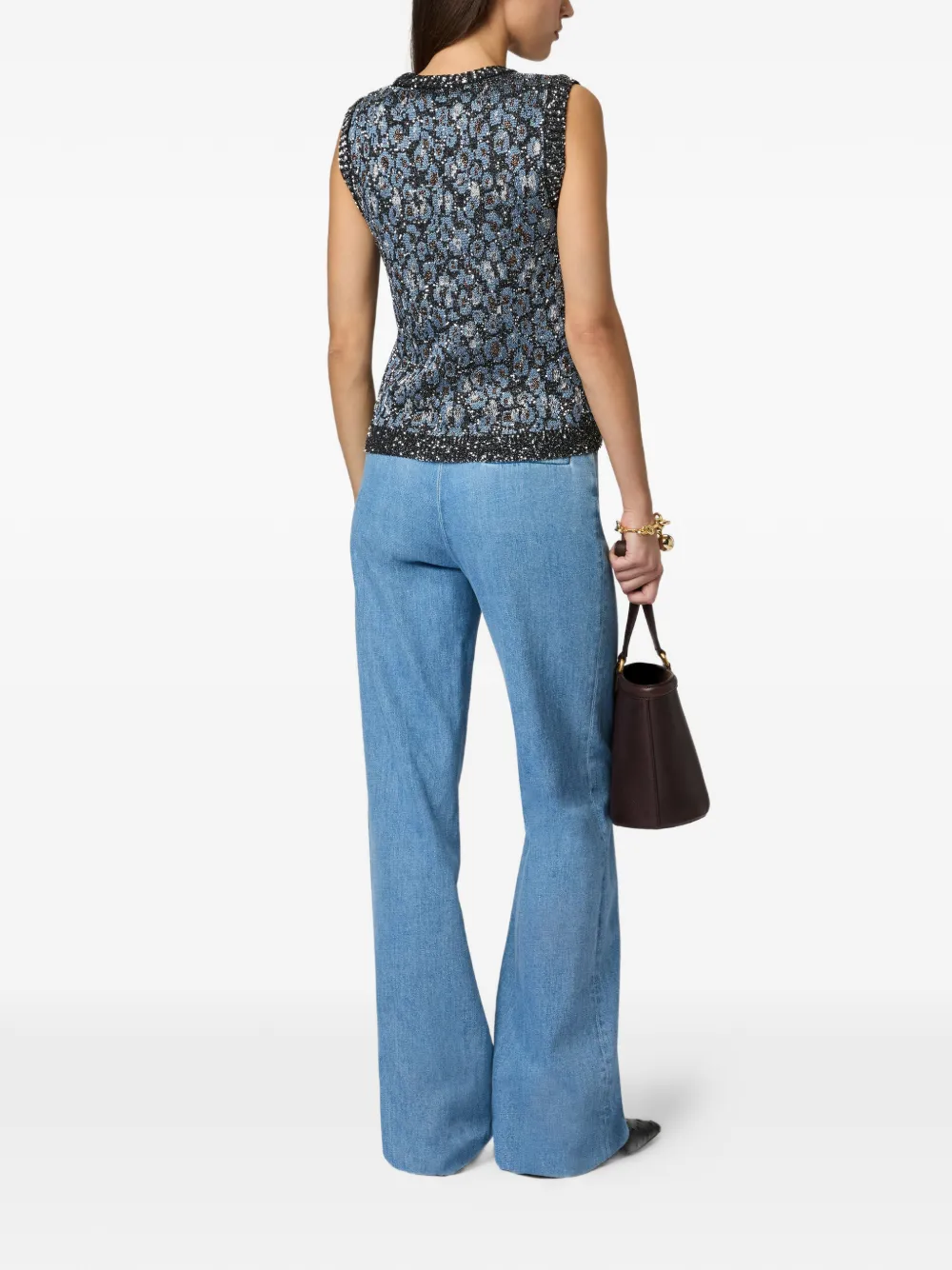 Missoni Tanktop met dierenjacquard Blauw