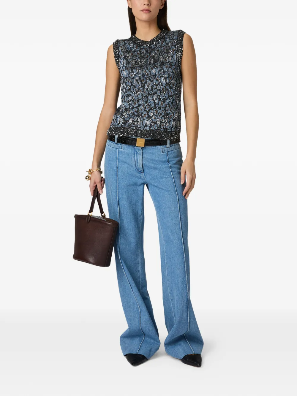 Missoni Tanktop met dierenjacquard Blauw