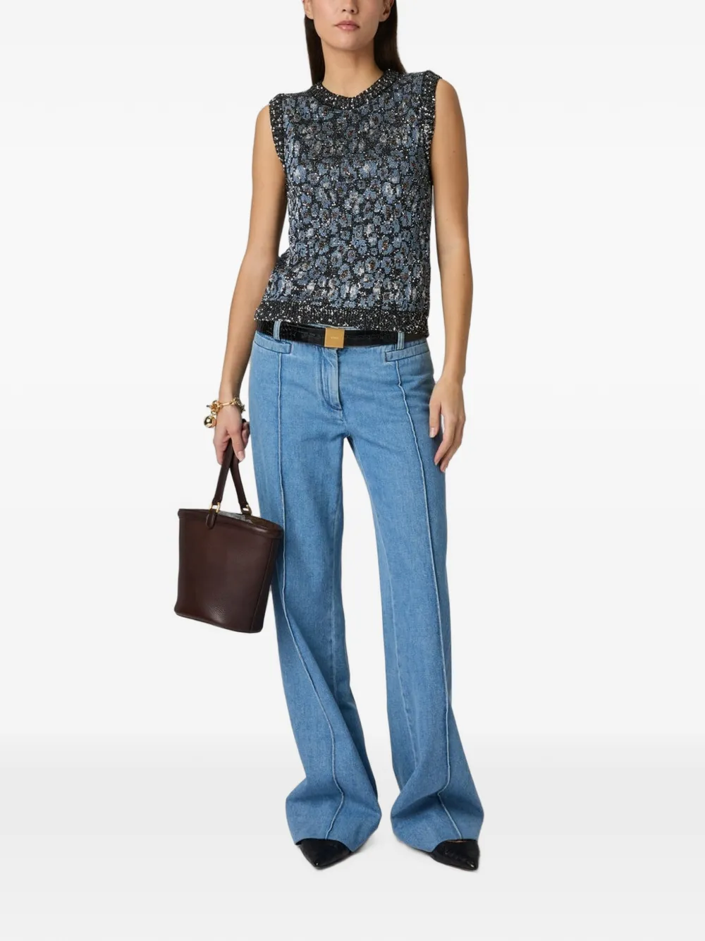 Missoni Tanktop met dierenjacquard Blauw