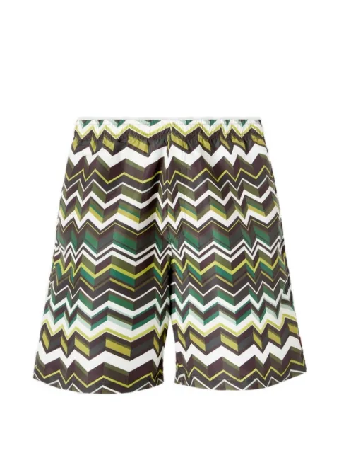 Missoni short de bain à motif zigzag