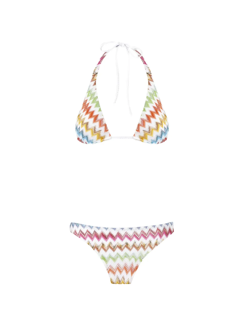 Missoni Bikini con motivo chevron - Bianco