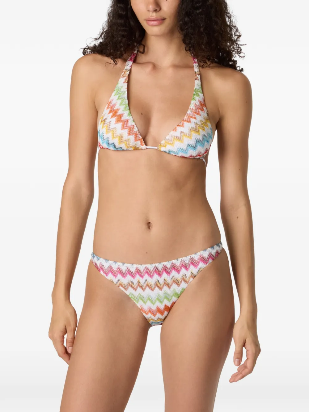  Missoni Chevron Tie Bikini - White 
