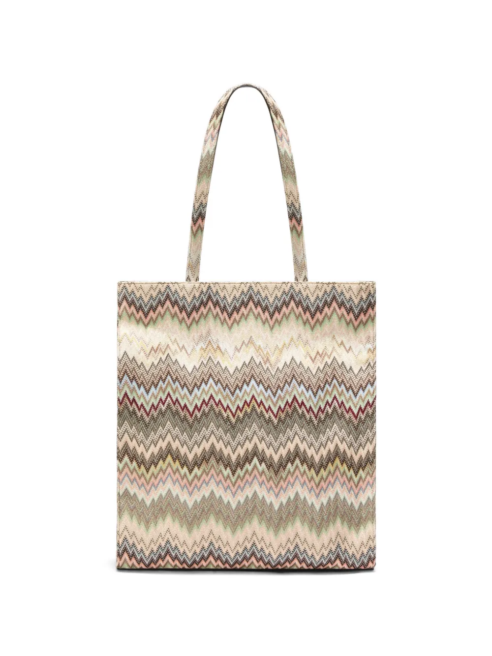 Missoni Shopper met zigzag-patroon Beige